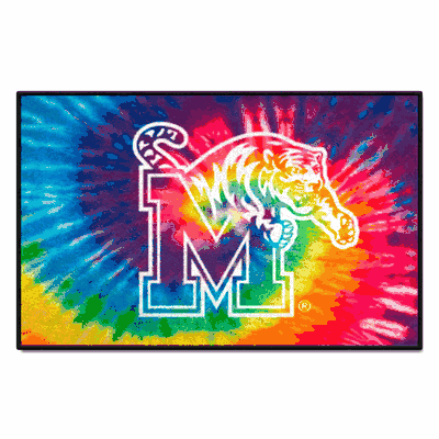 Memphis Tigers Tie Dye Starter Mat Accent Rug