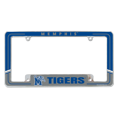 Memphis Tigers Two-Tone Chrome Automotive License Plate Frame