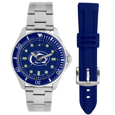 Men's Penn State Nittany Lions Contender Interchangeable Band Watch Gift Set