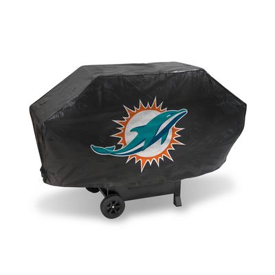 Miami Dolphins Black Deluxe Vinyl Grill Cover