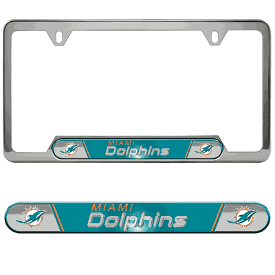 Miami Dolphins Embossed License Plate Frame