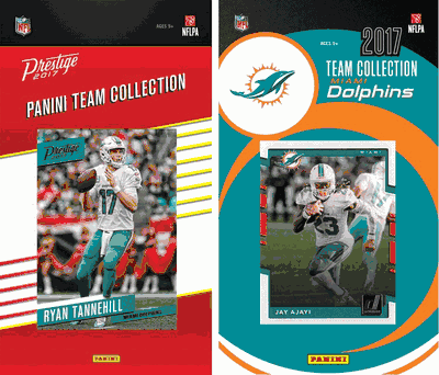 Miami Dolphins Licensed 2017 Prestige and Donruss Team Set