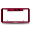 Miami Heat Classic 12" x 6" Chrome Automotive License Plate Frame