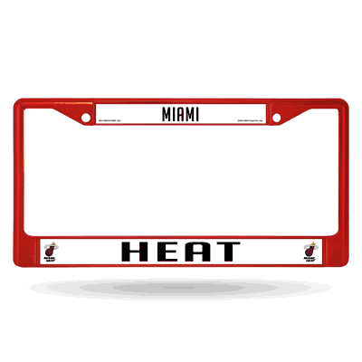 Miami Heat Red License Plate Frame