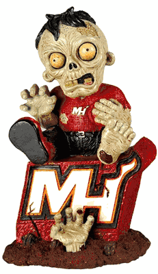 Miami Heat Zombie Figurine - On Logo