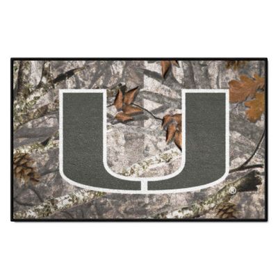Miami Hurricanes Camo Starter Mat Accent Rug