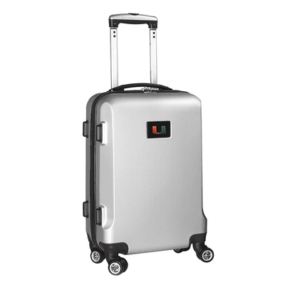Miami Hurricanes Carry-On 21" Hardcase Spinner - Silver