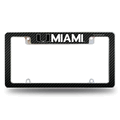Miami Hurricanes - The U Black Chrome Automotive License Plate Frame Miami Hurricanes - The U Black Chrome Automotive License Plate Frame