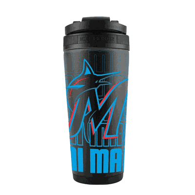 Miami Marlins 26oz Stainless Steel Ice Shaker
