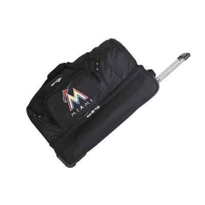 Miami Marlins 27" Wheeled Duffel Nylon Bag