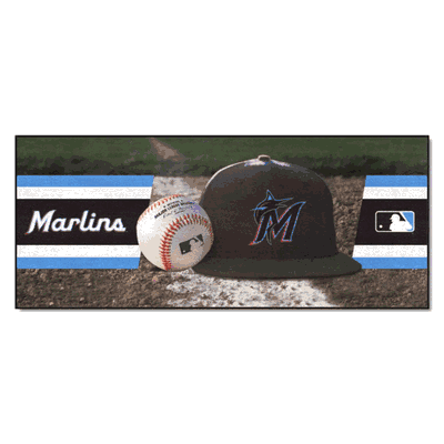 Miami Marlins Baseball Runner