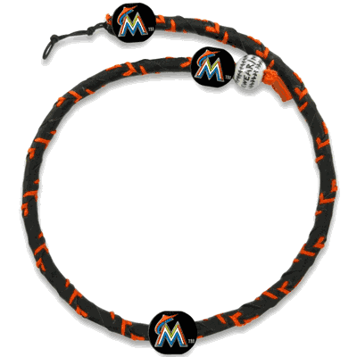 Miami Marlins Necklace Frozen Rope Baseball