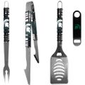 Michigan St. Spartans 3 pc BBQ Set and Bottle Opener
