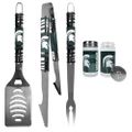 Michigan St. Spartans 3 Piece Tailgate BBQ Set with Salt and Pepper Shakers