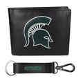 Michigan St. Spartans Bi-fold Wallet & Strap Key Chain
