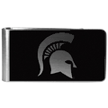 Michigan St. Spartans Black and Steel Money Clip