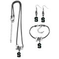 Michigan St. Spartans Euro Bead Jewelry 3 piece Set