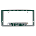 Michigan State Spartans 2-Tone Chrome Automotive License Plate Frame Michigan State Spartans 2-Tone Chrome Automotive License Plate Frame