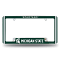 Michigan State Spartans Classic Chrome Automotive License Plate Frame Michigan State Spartans Classic Chrome Automotive License Plate Frame