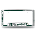 Michigan State Spartans Tie Dye Chrome Automotive License Plate Frame Michigan State Spartans Tie Dye Chrome Automotive License Plate Frame