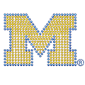 Michigan Wolverines Bling Decal Michigan Wolverines Bling Decal