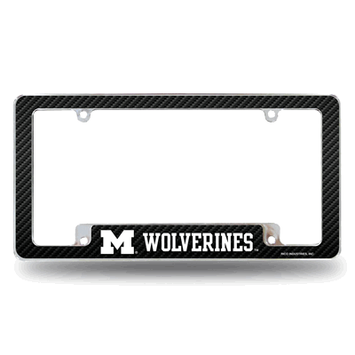 Michigan Wolverines Chrome Automotive License Plate Frame