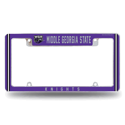 Middle Georgia State�Knights Chrome Automotive License Plate Frame