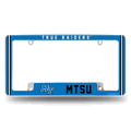 Middle Tennessee Blue Raiders Classic Chrome Auto License Plate Frame