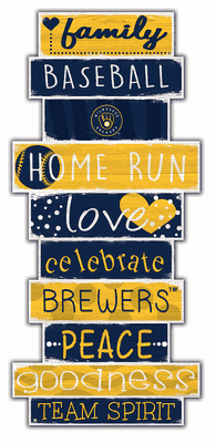 Milwaukee Brewers 24" Celebrations Stack Sign