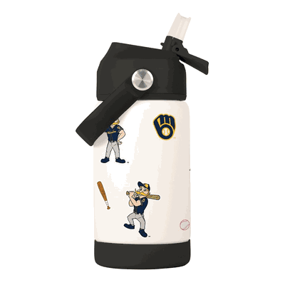 Milwaukee Brewers Kids 12oz Stainless Steel Mascot Bottle