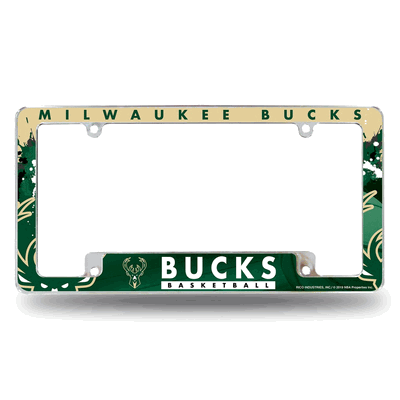 Milwaukee Bucks Primary Chrome Automotive License Plate Frame