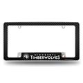 Minnesota Timberwolves Black Chrome Automotive License Plate Frame