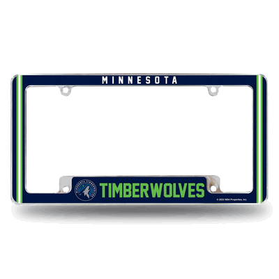 Minnesota Timberwolves Classic Chrome Automotive License Plate Frame