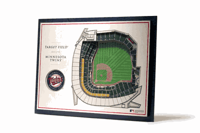 Minnesota Twins 5 Layer Stadiumviews 3D Wall Art