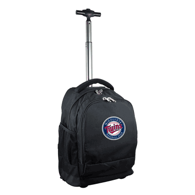 Minnesota Twins Wheeled Premium Backpack - Black