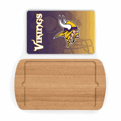 Minnesota Vikings Billboard Glass Top Serving Tray