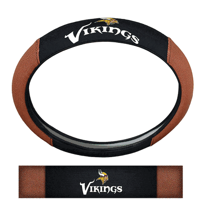 Minnesota Vikings Pigskin Style Steering Wheel Cover