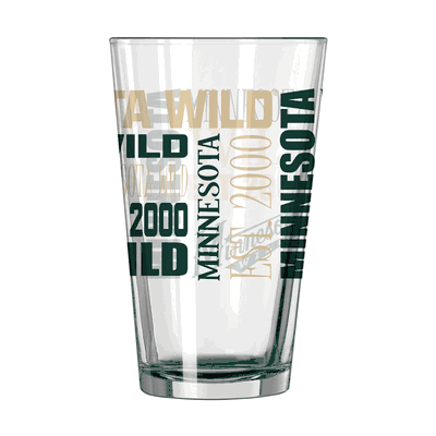 Minnesota Wild 16oz Spirit Pint Glass