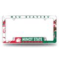 Minot State Beavers Standard Chrome Automotive License Plate Frame Minot State Beavers Standard Chrome Automotive License Plate Frame