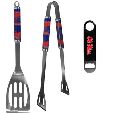 Mississippi Rebels 2 pc BBQ Set and Bottle Opener