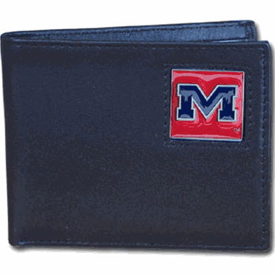 Mississippi Rebels Leather Bi-fold Wallet