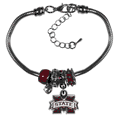 Mississippi St. Bulldogs Euro Bead Bracelet Mississippi St. Bulldogs Euro Bead Bracelet