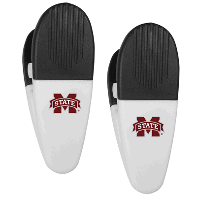 Mississippi St. Bulldogs Mini Chip Clip Magnets, 2 pk