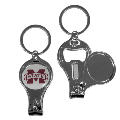 Mississippi St. Bulldogs Nail Care/Bottle Opener Key Chain
