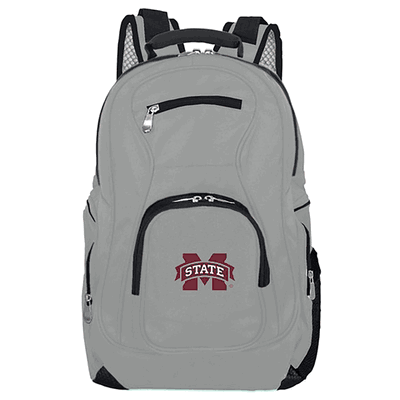Mississippi State Bulldogs Laptop Backpack - Gray