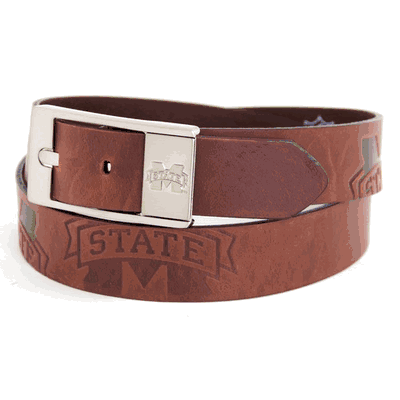 Mississippi State Bulldogs Leather Belt