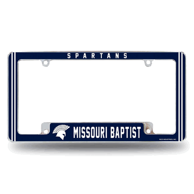 Missouri Baptist�Spartans Chrome Automotive License Plate Frame