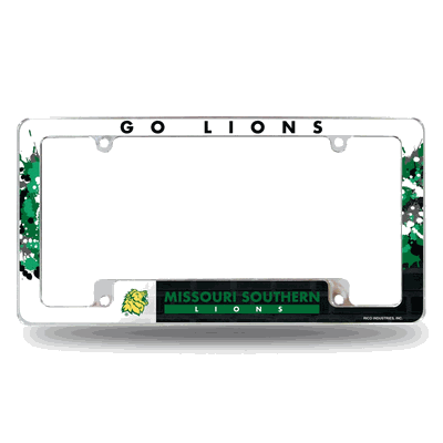 Missouri Southern State Lions Primary Chrome Auto License Plate Frame