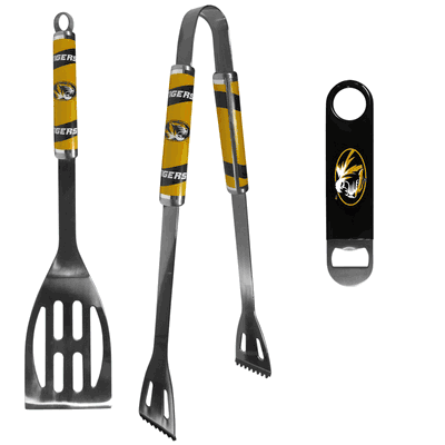 Missouri Tigers 2 pc BBQ Set and Bottle Opener