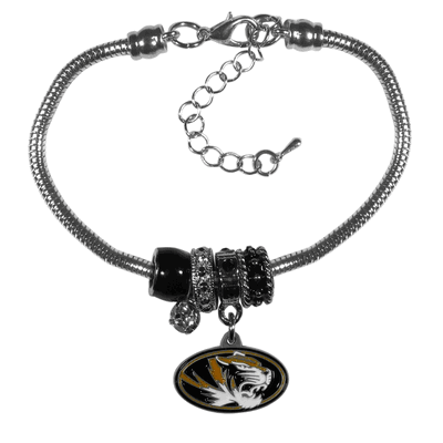 Missouri Tigers Euro Bead Bracelet